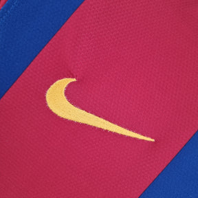 Barcelona Home Jersey 10/11 Retro Long Sleeve