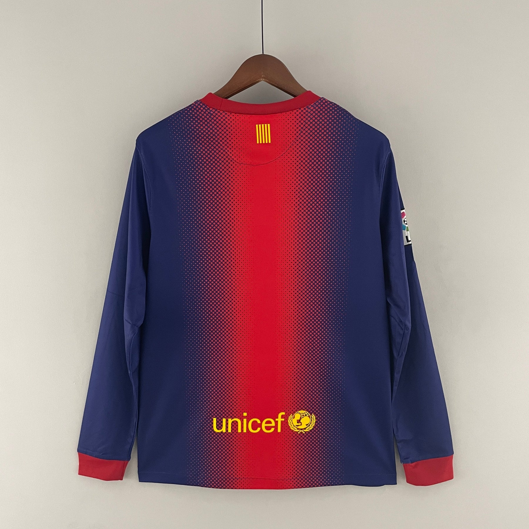 Barcelona Home Jersey 12/13 Retro Long Sleeve