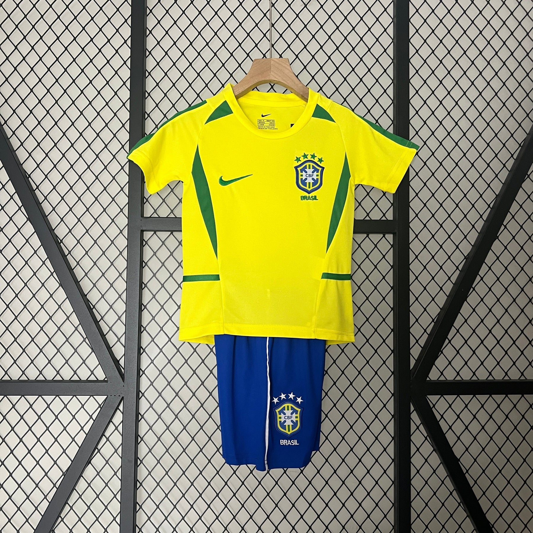 Brazil Home 2002 Kit Kids Retro