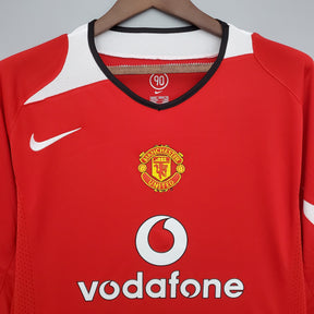 Manchester United Home Jersey 04/06 Retro Long Sleeve