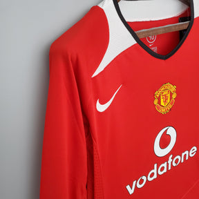 Manchester United Home Jersey 04/06 Retro Long Sleeve