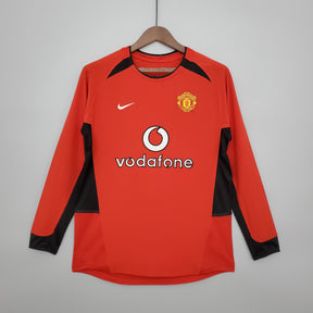 Manchester United Home Jersey 02/03 Retro Long Sleeve