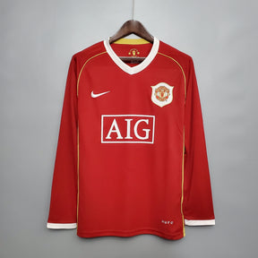 Manchester United Home Jersey 06/07 Retro Long Sleeve