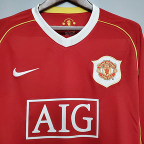 Manchester United Home Jersey 06/07 Retro Long Sleeve