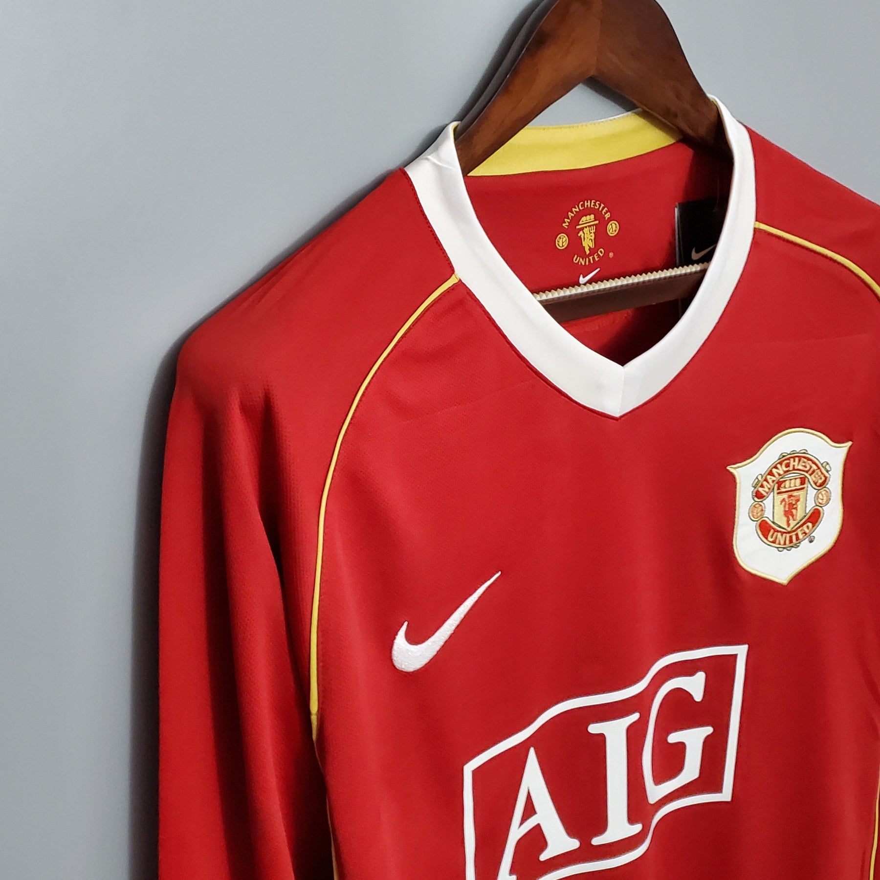 Manchester United Home Jersey 06/07 Retro Long Sleeve