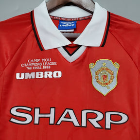 Manchester United Home Jersey 99/00 Retro Long Sleeve