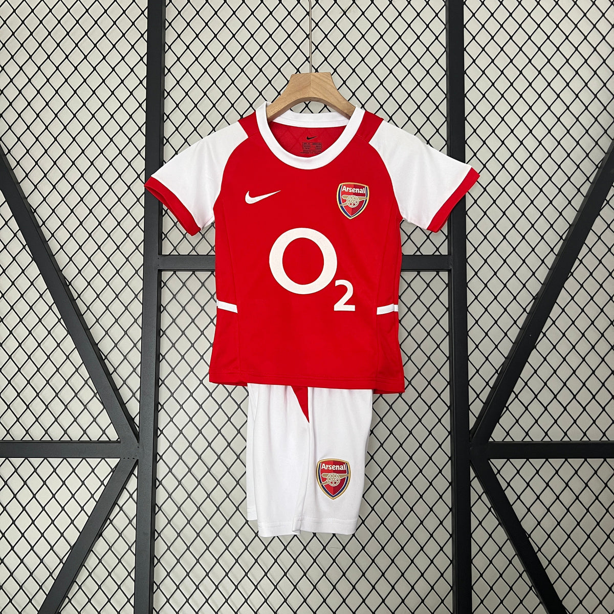 Arsenal Home 02/04 Kit Kids Retro