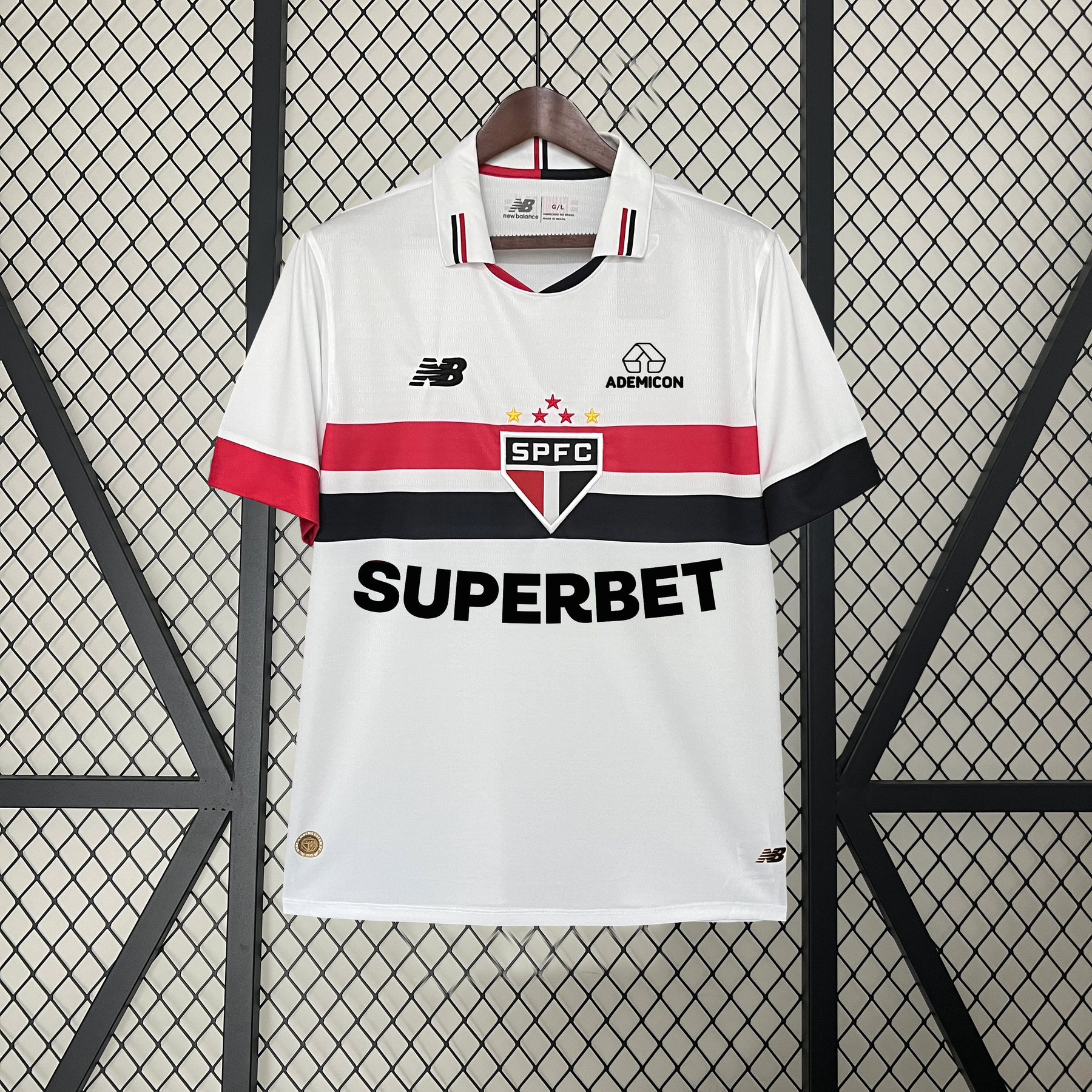 São Paulo Home With Sponsors Jersey 24/25