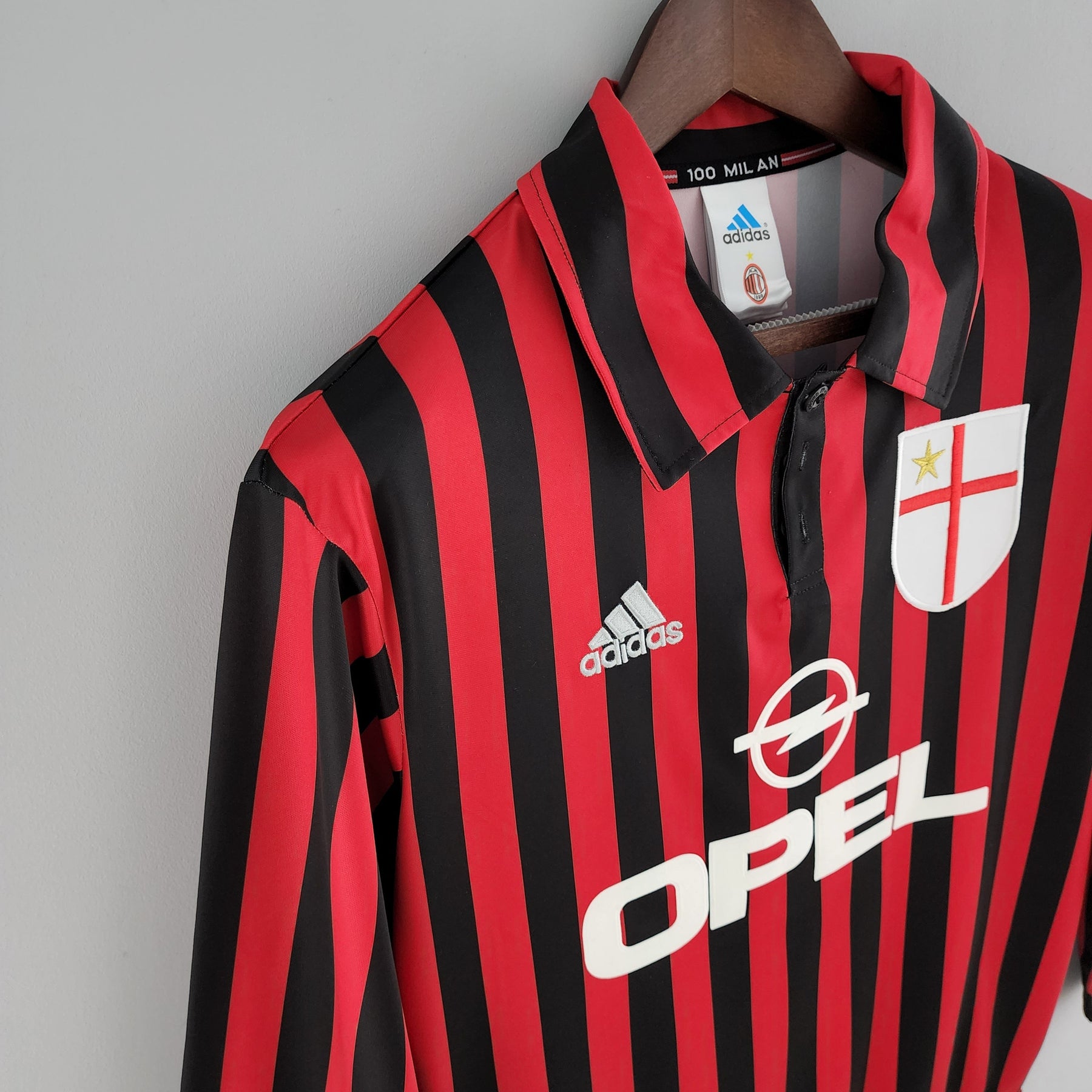 Milan Home Jersey 99/00 Retro Long Sleeve