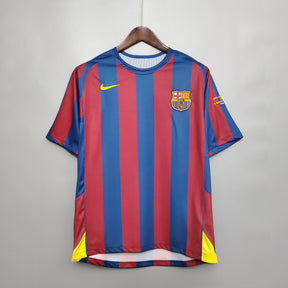 Barcelona Home Jersey 2006 Uefa Retro