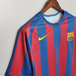 Barcelona Home Jersey 2006 Uefa Retro