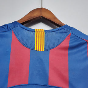 Barcelona Home Jersey 2006 Uefa Retro