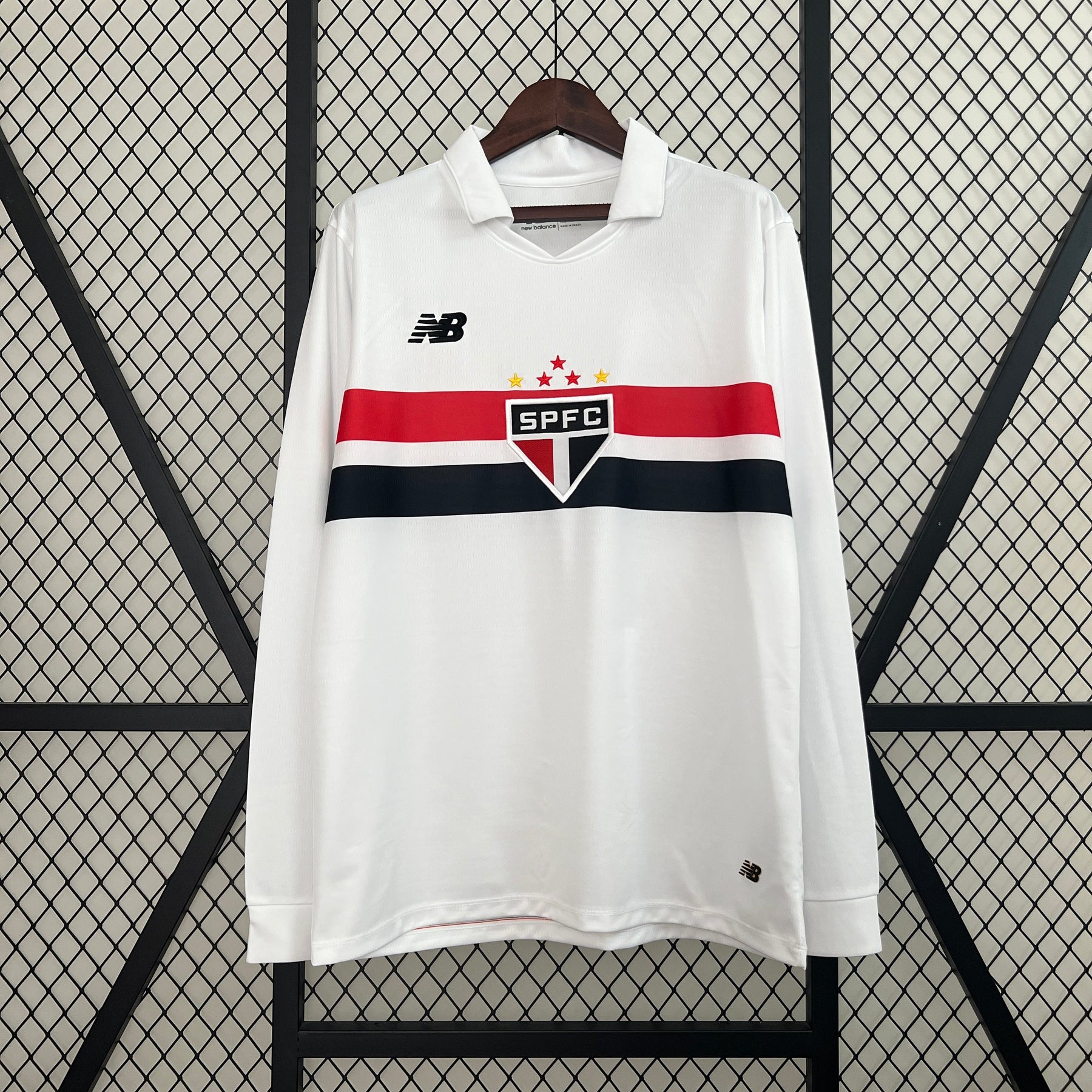 São Paulo Home Jersey 24/25 Long Sleeve