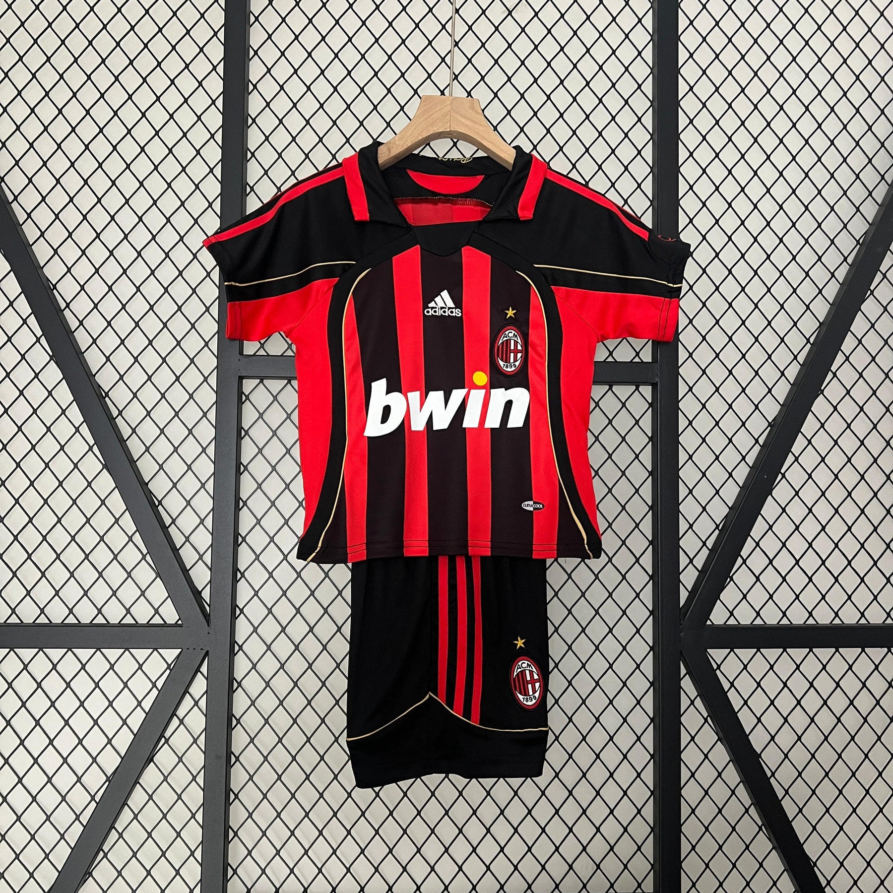 Milan Home 06/07 Kit Kids Retro