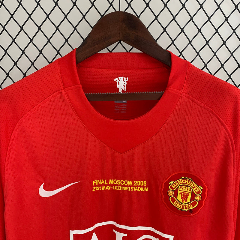 Manchester United Home Jersey 07/09 Retro Long Sleeve