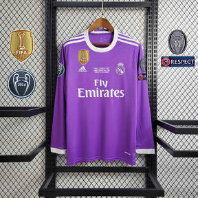 Real Madrid Away Jersey 16/17 Retro Long Sleeve