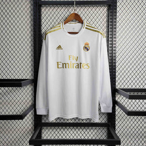 Real Madrid Home Jersey 19/20 Retro Long Sleeve