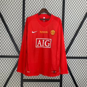 Manchester United Home Jersey 07/09 Retro Long Sleeve