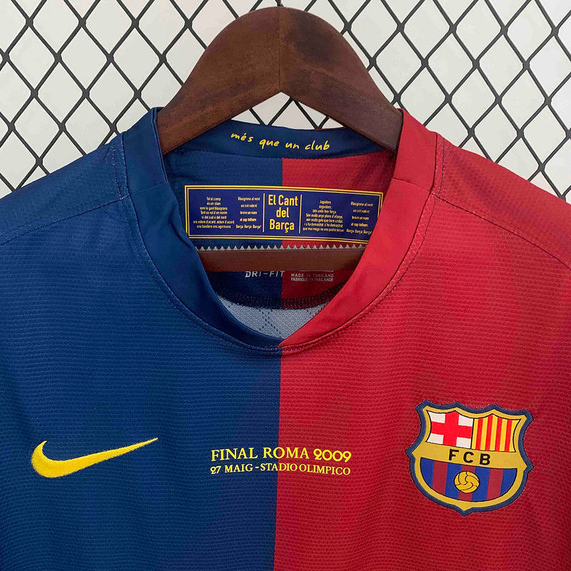 Barcelona Home Jersey 08/09 Retro Long Sleeve Champhions