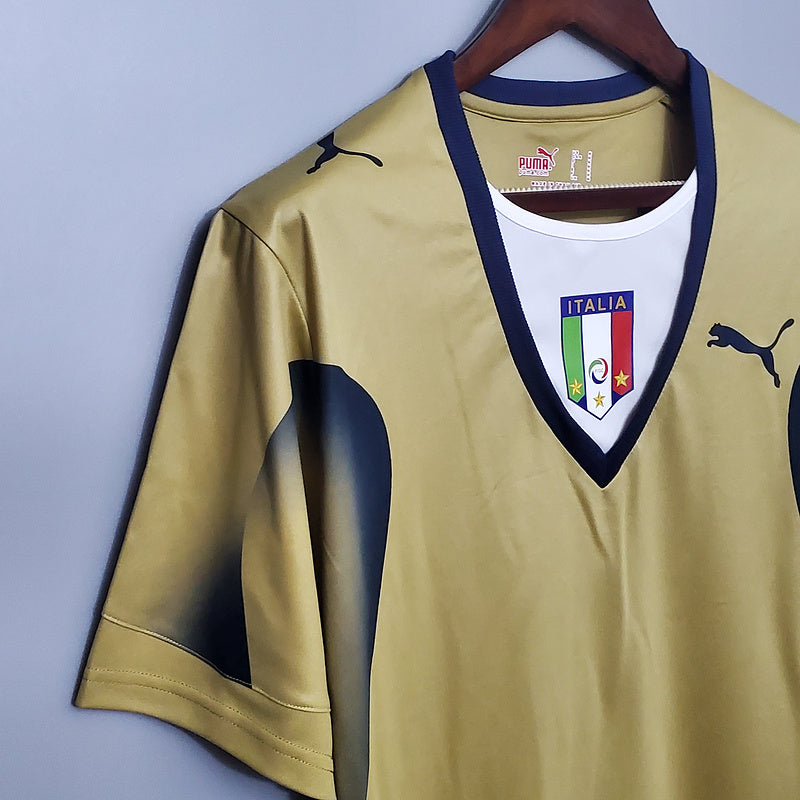 Italy Goalkeeper Golden Jersey 2006 Retro