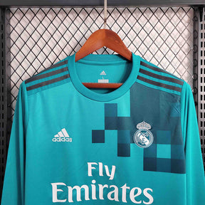 Real Madrid Third Jersey 17/18 Retro Long Sleeve