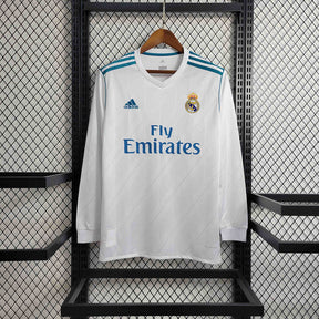 Real Madrid Home Jersey 17/18 Retro Long Sleeve