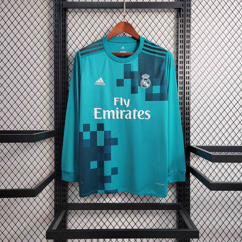 Real Madrid Third Jersey 17/18 Retro Long Sleeve