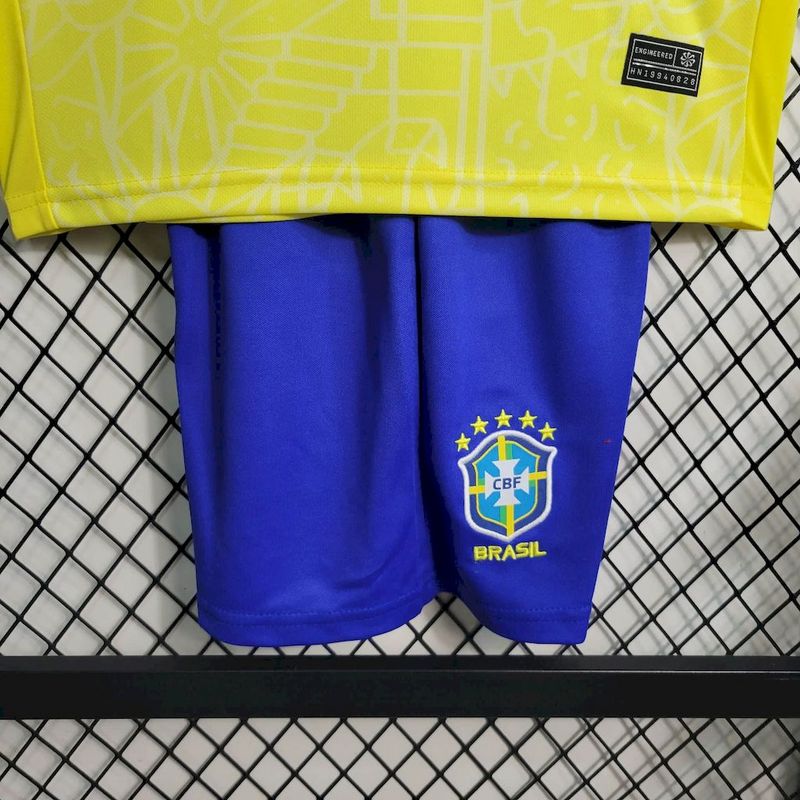 Brazil Home 2024 Kit Kids