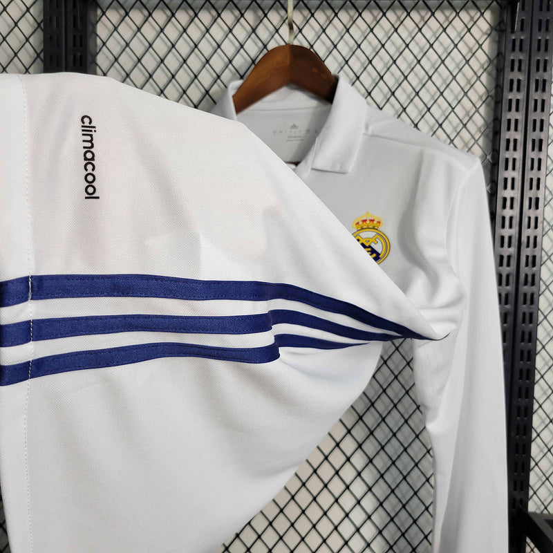 Real Madrid Home Jersey 16/17 Retro Long Sleeve