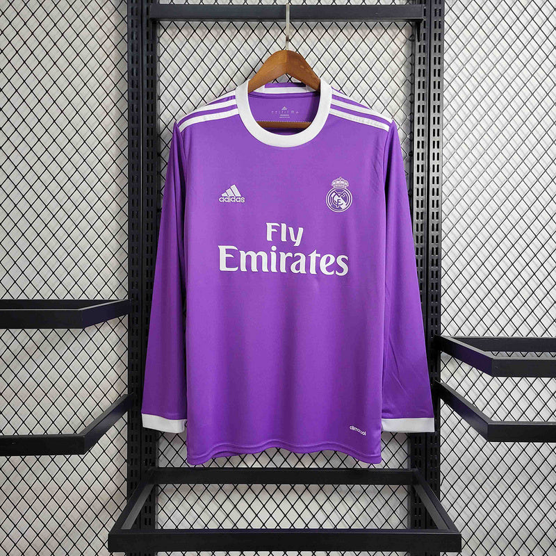 Real Madrid Away Jersey 16/17 Retro Long Sleeve