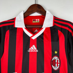 Milan Home Jersey 09/10 Retro Long Sleeve