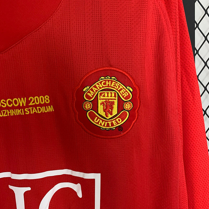 Manchester United Home Jersey 07/09 Retro Long Sleeve