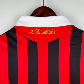 Milan Home Jersey 09/10 Retro Long Sleeve