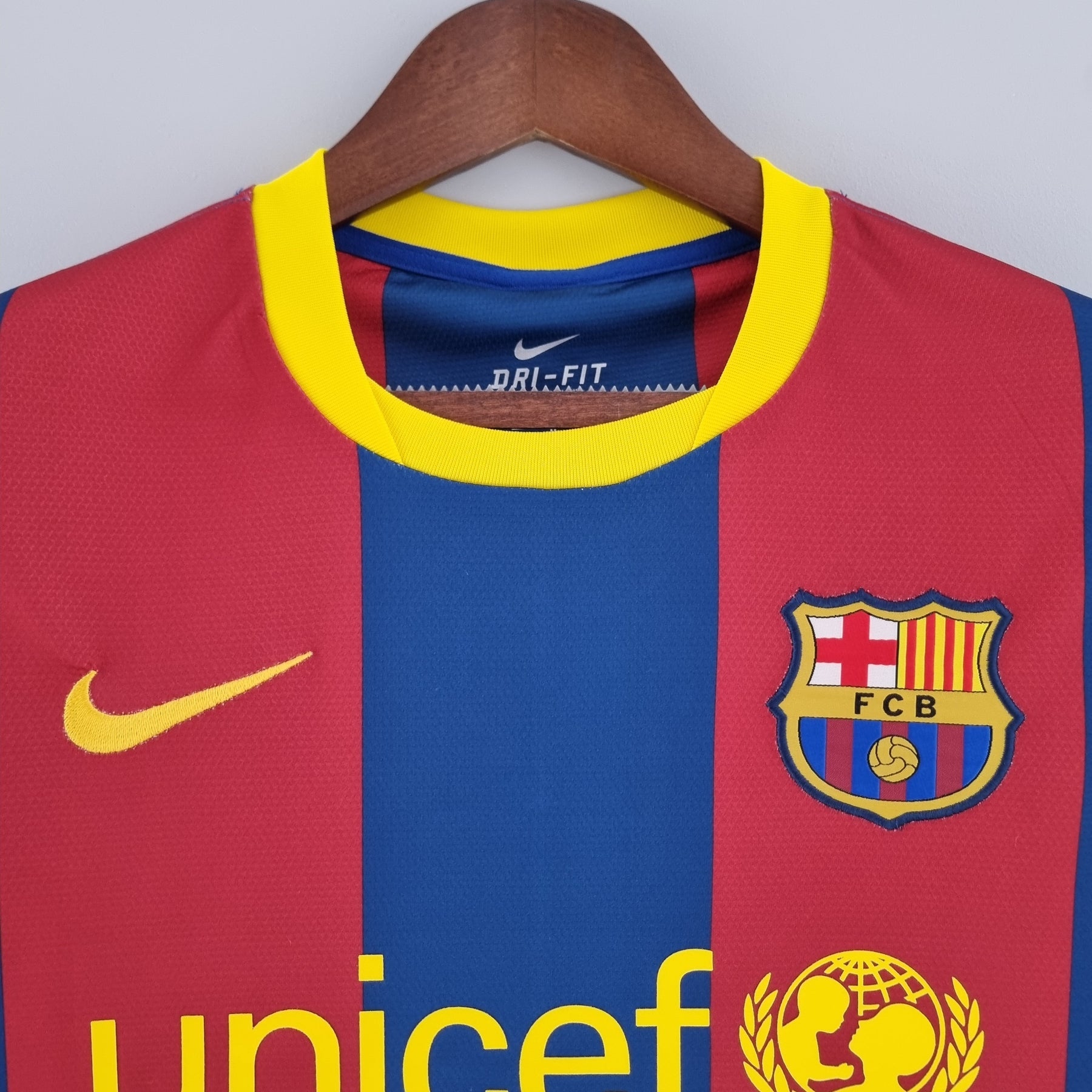 Barcelona Home Jersey 10/11 Retro Long Sleeve